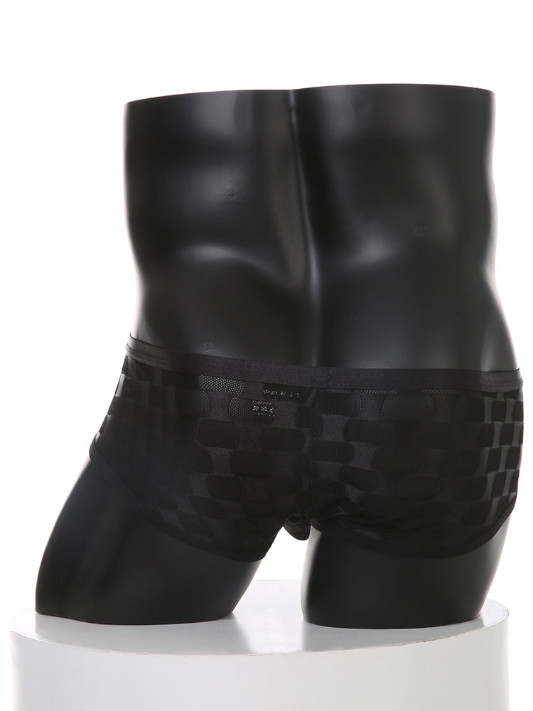 2 Pack Men's Mesh Breathable Large U-Pouch Quick-Dry Low-Rise Sexy Trunks | dmunderwear detail image 5