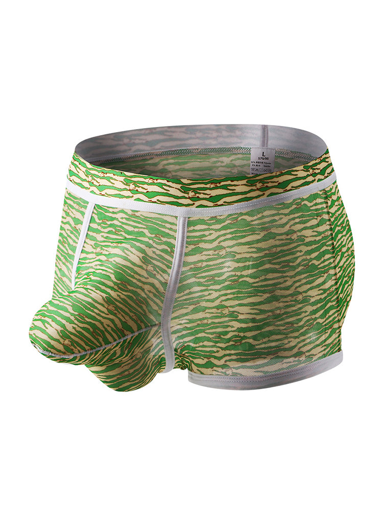 2-pack Men's Mesh Elephant Nose Transparent Boxer Briefs | dmunderwear detail image 18