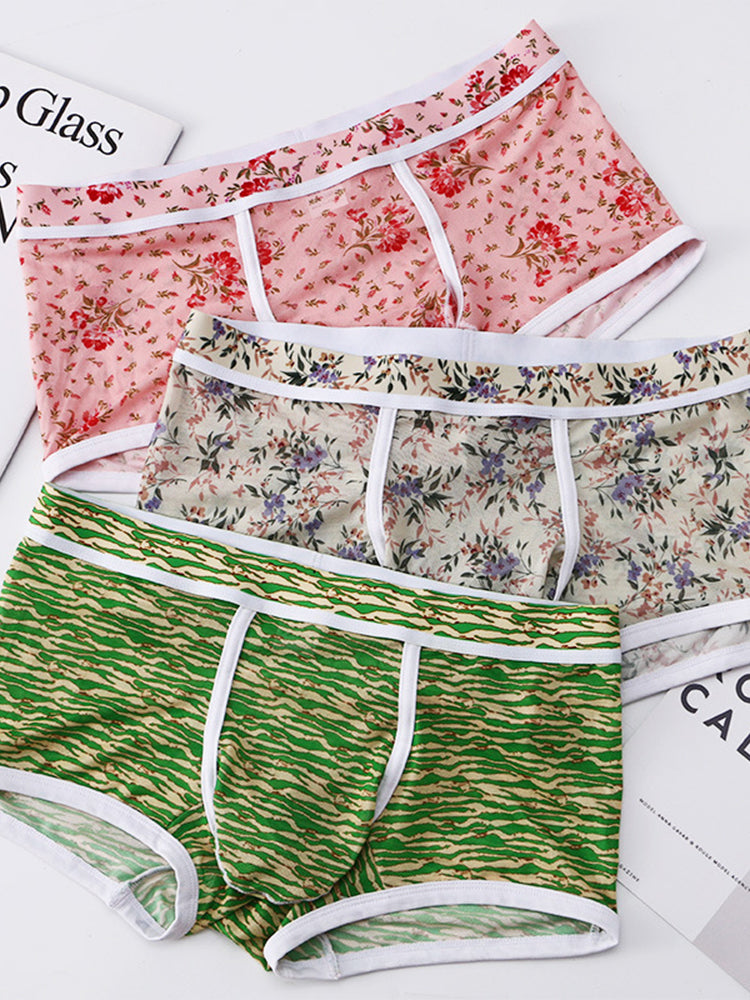 2-pack Men's Mesh Elephant Nose Transparent Boxer Briefs | dmunderwear detail image 3