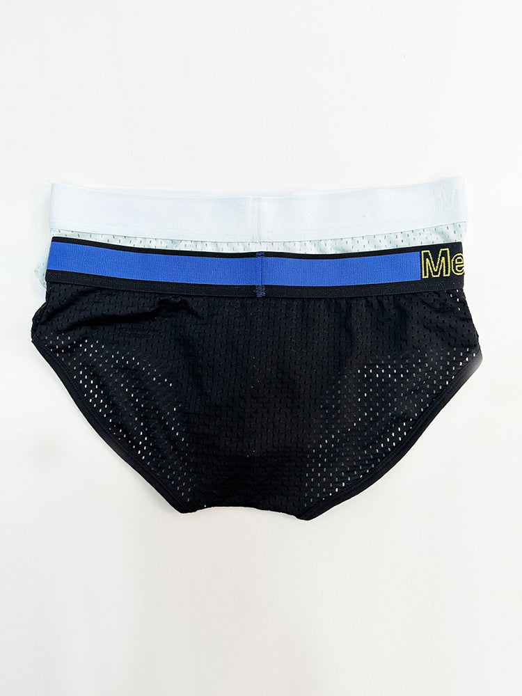 2 Pack Men's Mesh Loose Fit Sport Low-Rise Briefs | dmunderwear detail image 20