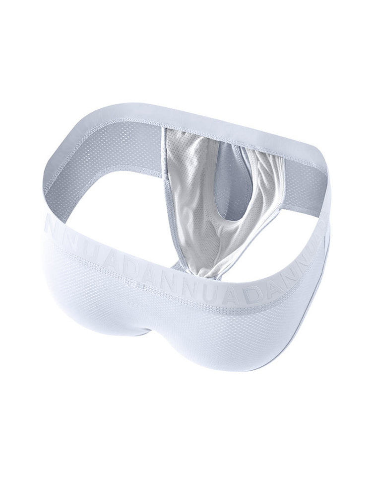 2 Pack Men's Mesh Sport Separate Pouch Breathable Lift & Support Design Briefs | dmunderwear detail image 19