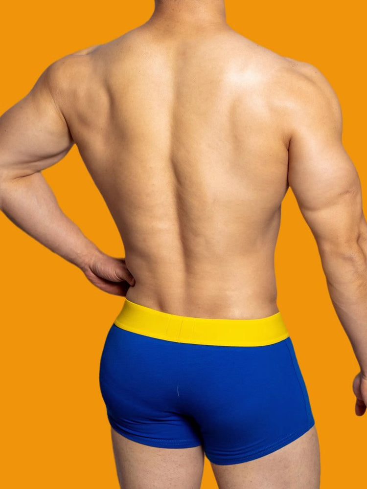 2 Pack Men's Mesh Transparent Open-Cut Cotton Mesh Trunks | dmunderwear detail image 15