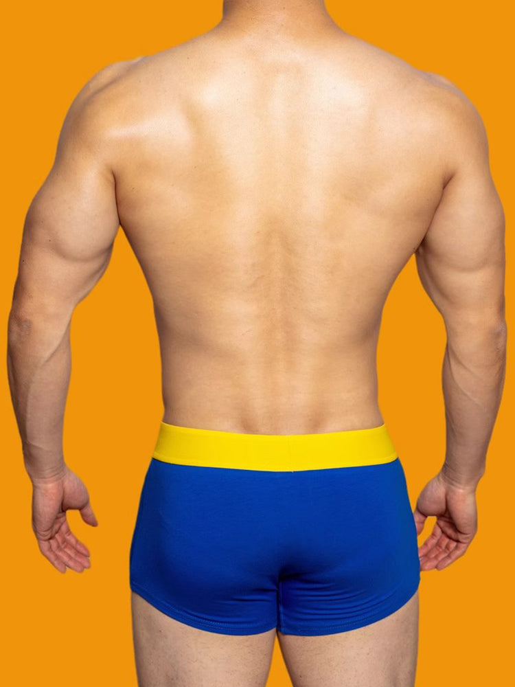 2 Pack Men's Mesh Transparent Open-Cut Cotton Mesh Trunks | dmunderwear detail image 16