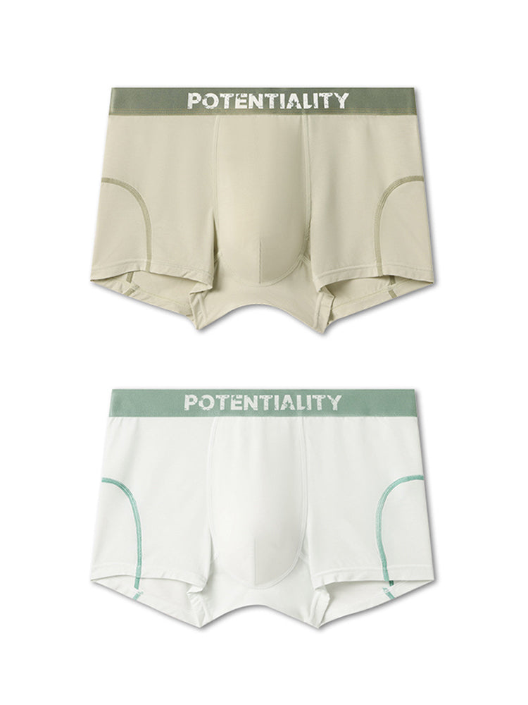 2 Pack Men's Mid-Rise Ultra-Soft Modal Antibacterial High-Stretch Trunks | dmunderwear detail image 12