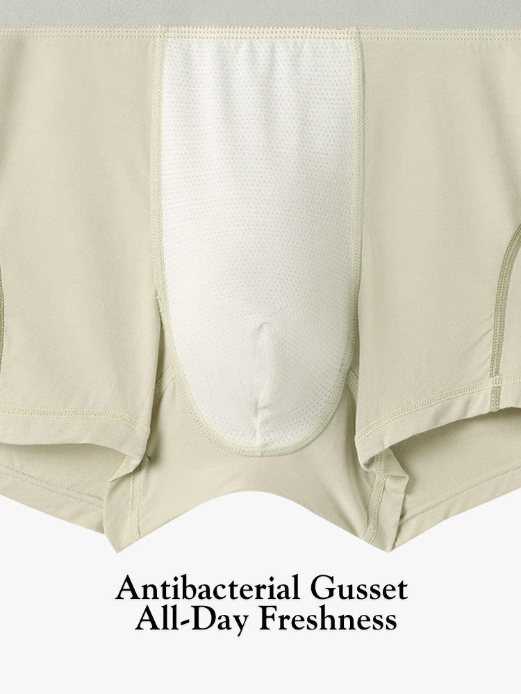2 Pack Men's Mid-Rise Ultra-Soft Modal Antibacterial High-Stretch Trunks | dmunderwear detail image 8
