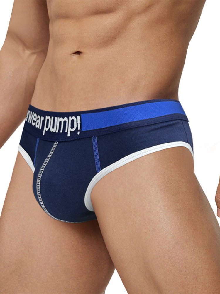 2 Pack Men's Middle-Rise Cotton Sexy Briefs | dmunderwear detail image 11