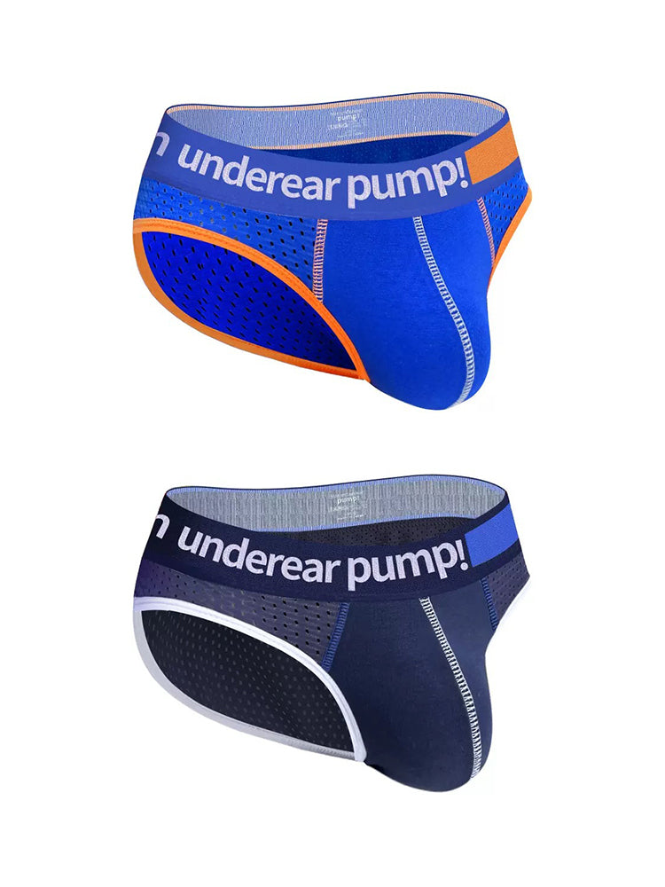 2 Pack Men's Middle-Rise Cotton Sexy Briefs | dmunderwear detail image 20