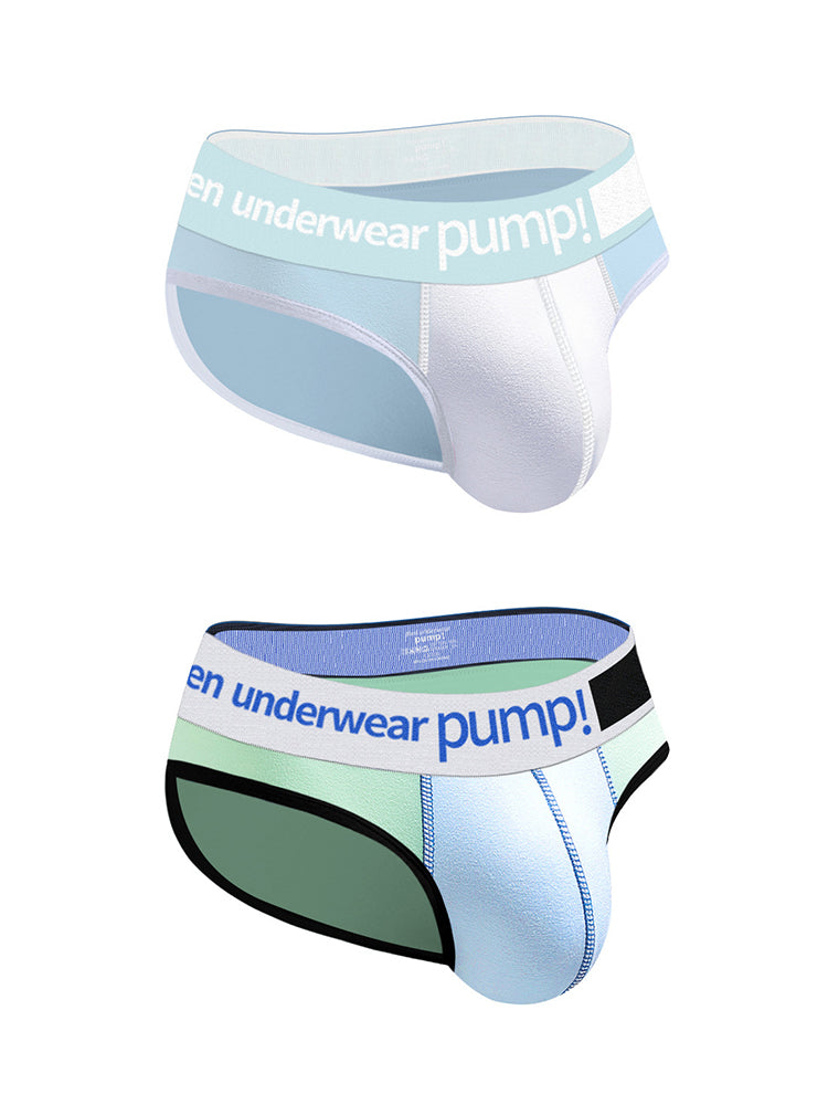 2 Pack Men's Middle-Rise Cotton Sexy Briefs | dmunderwear detail image 8