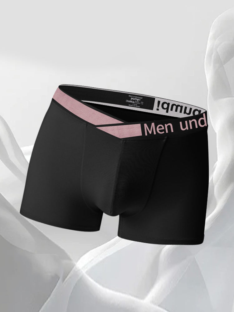 2 Pack Men's Modal Breathable U-Pouch Trunks | dmunderwear detail image 4