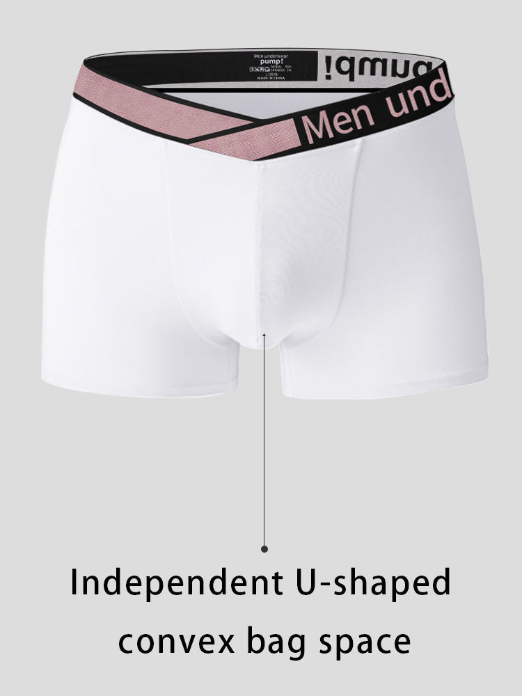 2 Pack Men's Modal Breathable U-Pouch Trunks | dmunderwear detail image 6