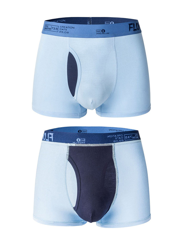 2-pack Men's Viscose Open-top Boxer Briefs | dmunderwear