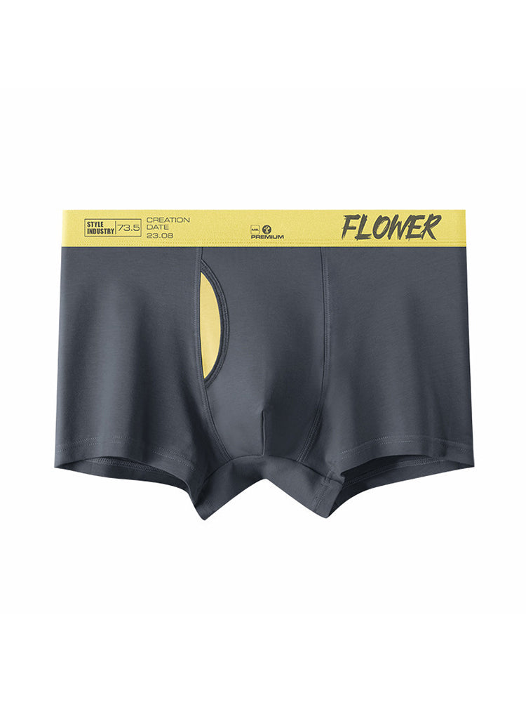 2-pack Men's Viscose Open-top Boxer Briefs | dmunderwear detail image 12