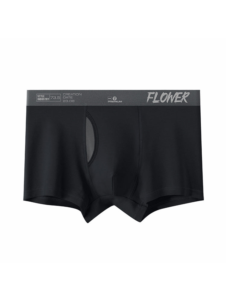 2-pack Men's Viscose Open-top Boxer Briefs | dmunderwear detail image 13