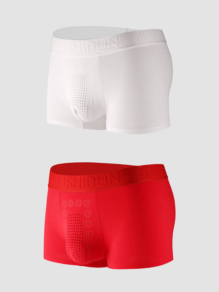 2-pack Men's Negative Ion Massage Boxer Briefs | dmunderwear detail image 14