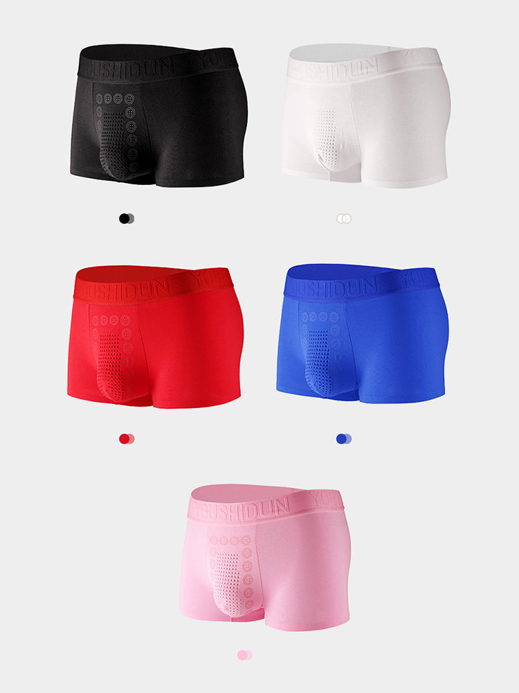 2-pack Men's Negative Ion Massage Boxer Briefs | dmunderwear detail image 19