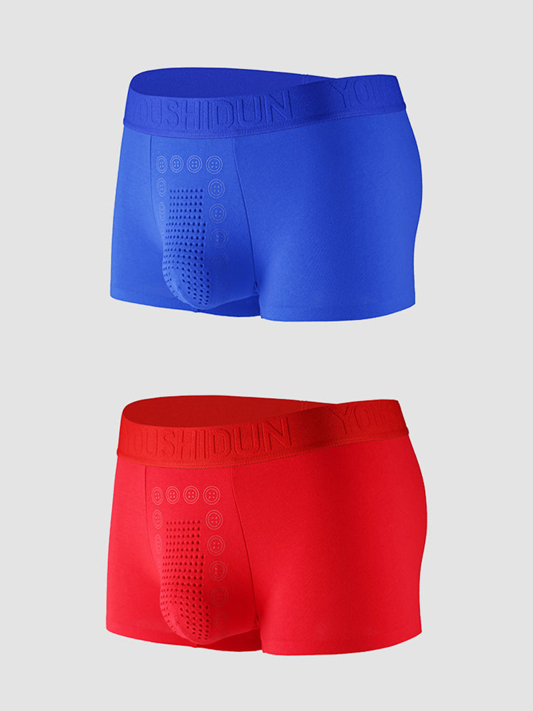 2-pack Men's Negative Ion Massage Boxer Briefs | dmunderwear detail image 20