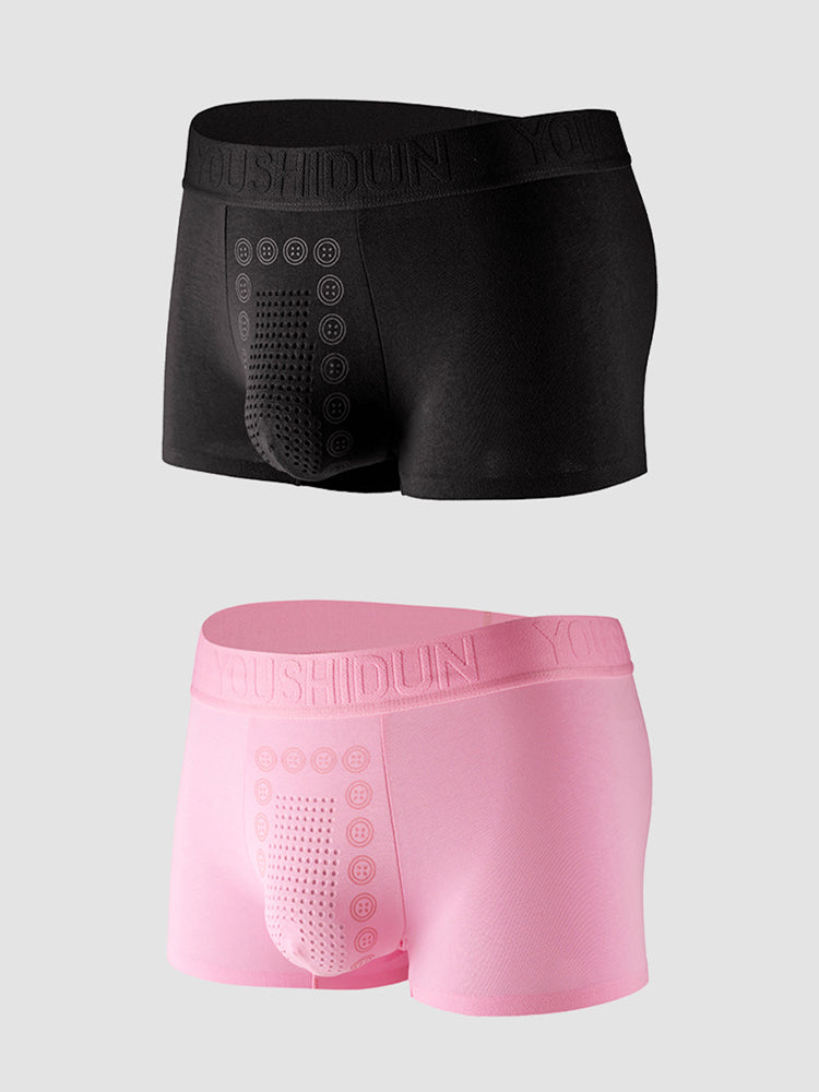 2-pack Men's Negative Ion Massage Boxer Briefs | dmunderwear detail image 8