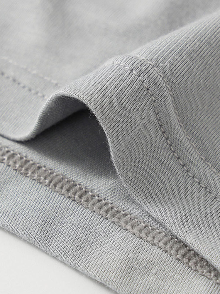 2 Pack Men's Nylon Breathable Sports Anti-Chafing Casual Business Boxer Briefs | dmunderwear detail image 11
