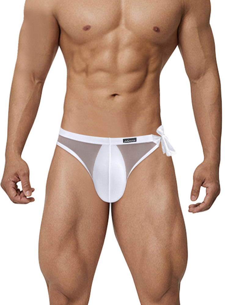 2 Pack Men's Nylon Ultra-Thin Breathable Semi-Transparent Sexy Briefs | dmunderwear detail image 16