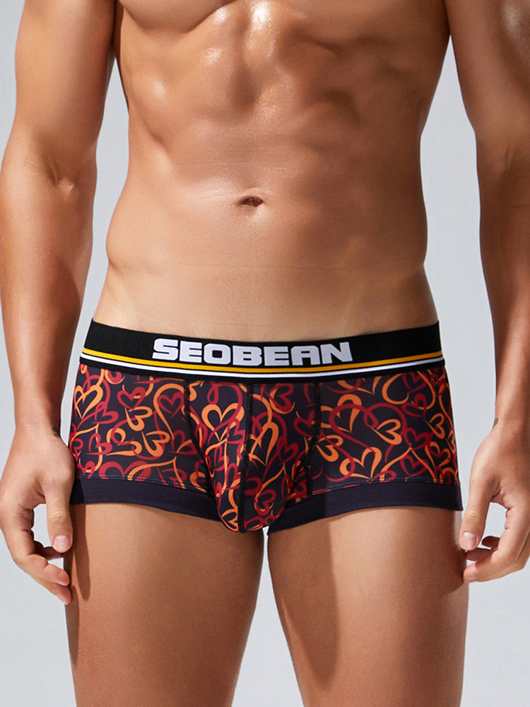 2 Pack Men's Odor-Control Breathable Printed Trunks | dmunderwear detail image 11