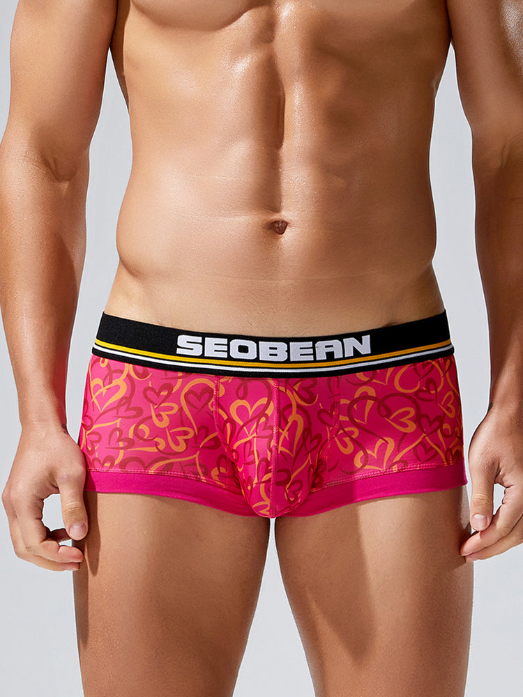 2 Pack Men's Odor-Control Breathable Printed Trunks | dmunderwear detail image 19