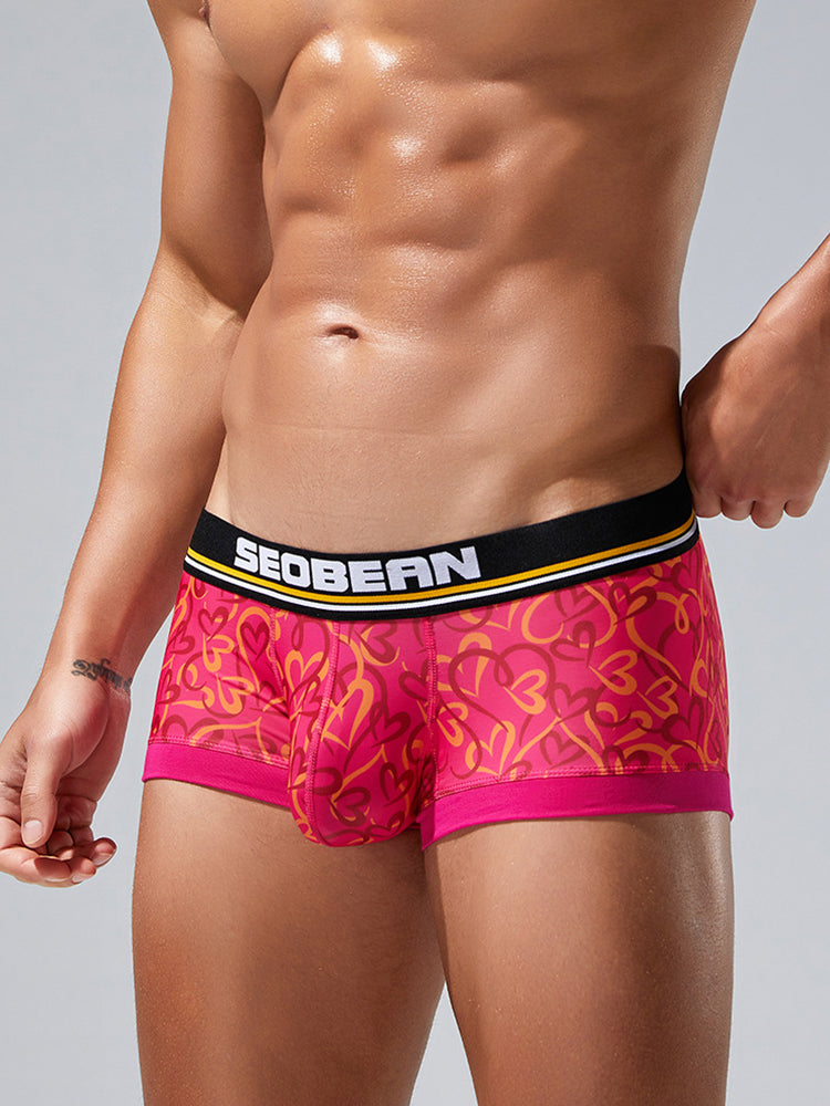 2 Pack Men's Odor-Control Breathable Printed Trunks | dmunderwear detail image 20