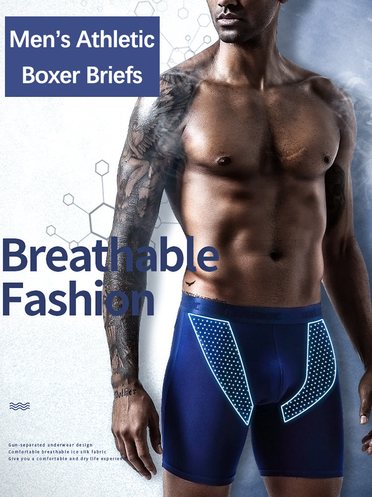 2-Pack Men's Performance Boxer Brief Athletic Underwear | dmunderwear detail image 15