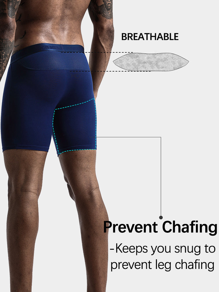 2-Pack Men's Performance Boxer Brief Athletic Underwear | dmunderwear detail image 16