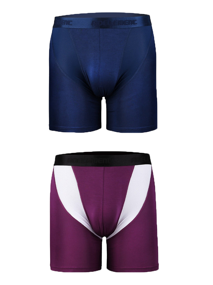 2-Pack Men's Performance Boxer Brief Athletic Underwear | dmunderwear detail image 2