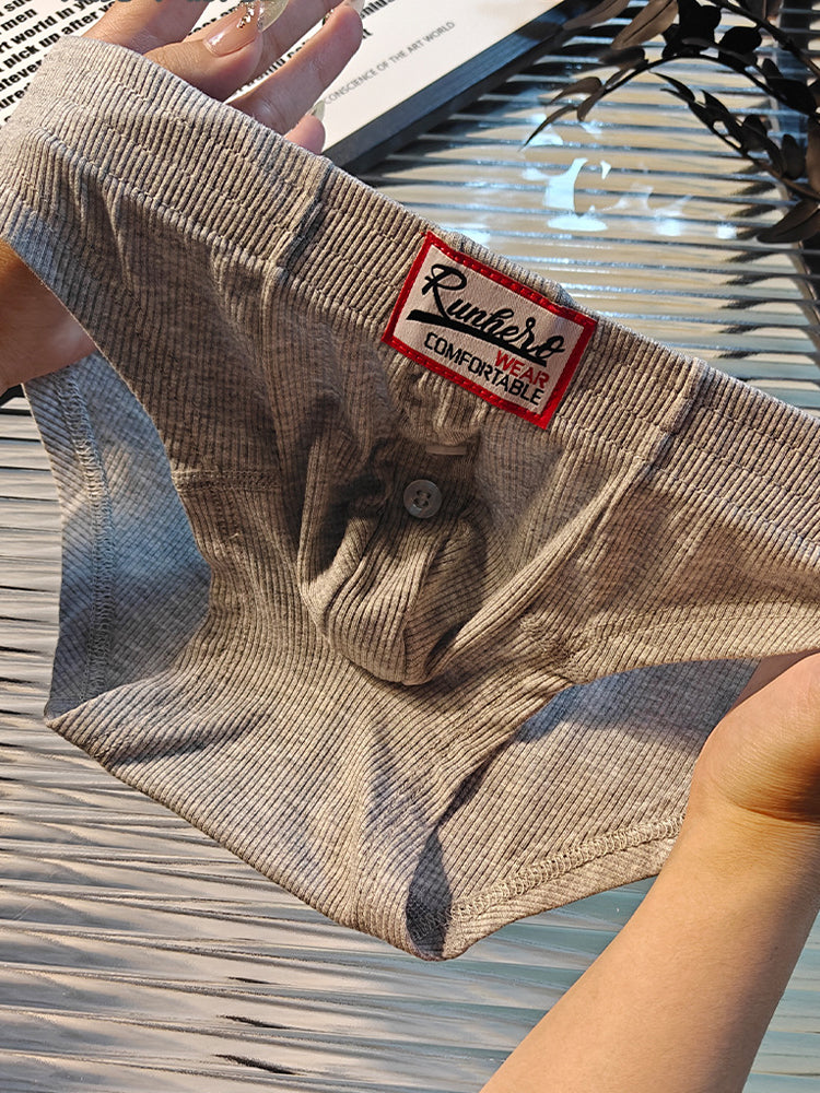 2 Pack Men's Premium Comfortable Fabric Low-Rise U-Shaped Briefs | dmunderwear detail image 16