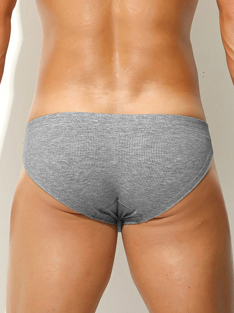 2 Pack Men's Premium Comfortable Fabric Low-Rise U-Shaped Briefs | dmunderwear detail image 5