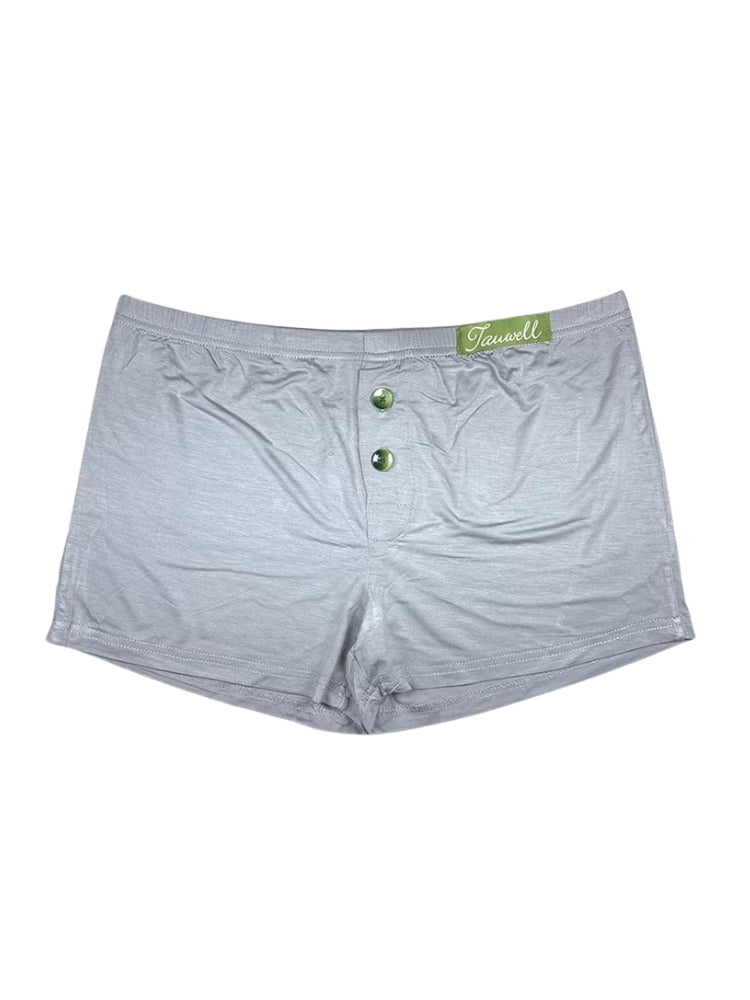 2 Pack Men's Premium Cotton Lightweight & Airy Button Fly Comfy Waistband Trunks | dmunderwear detail image 10