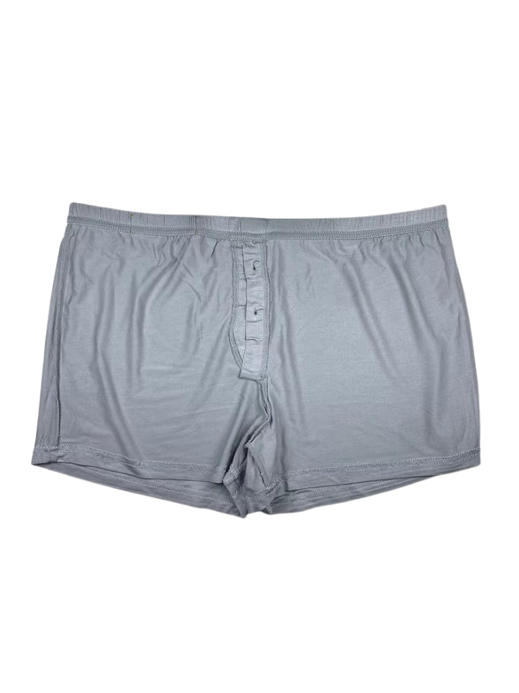 2 Pack Men's Premium Cotton Lightweight & Airy Button Fly Comfy Waistband Trunks | dmunderwear detail image 13