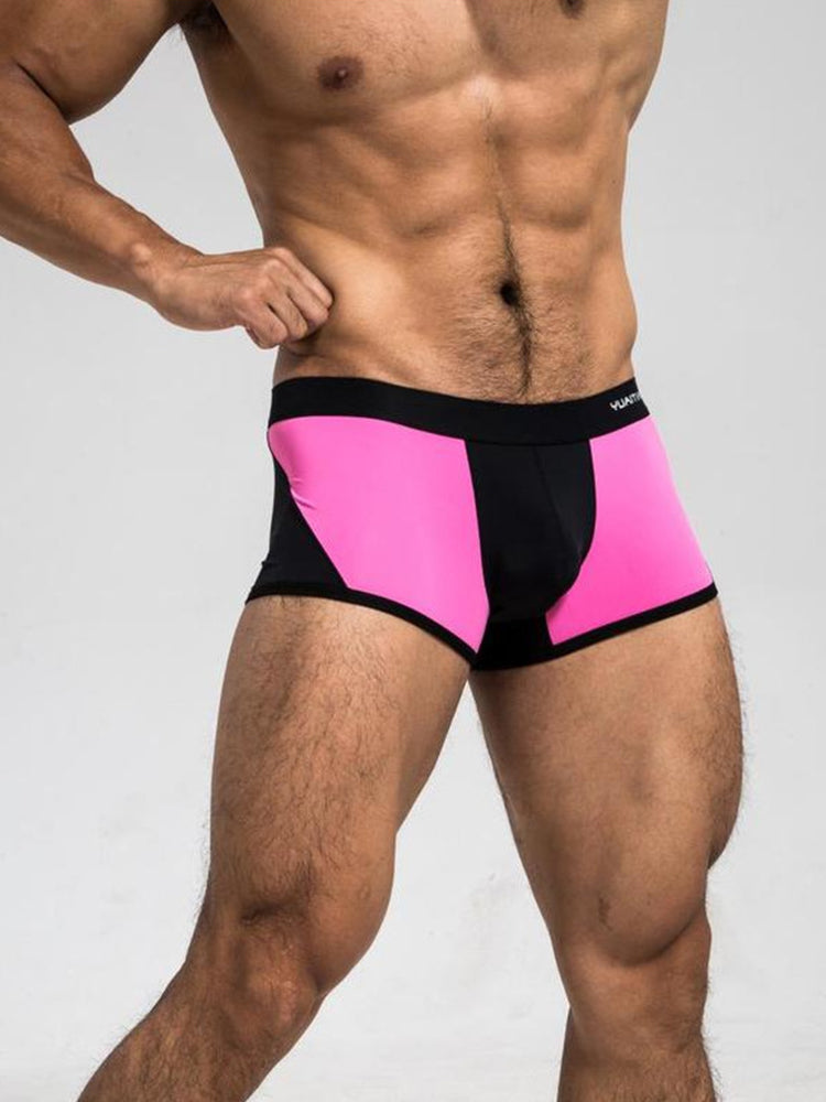 2 Pack Men's Premium Ice Silk U-Pouch Design Soft & Smooth Trunks | dmunderwear detail image 11