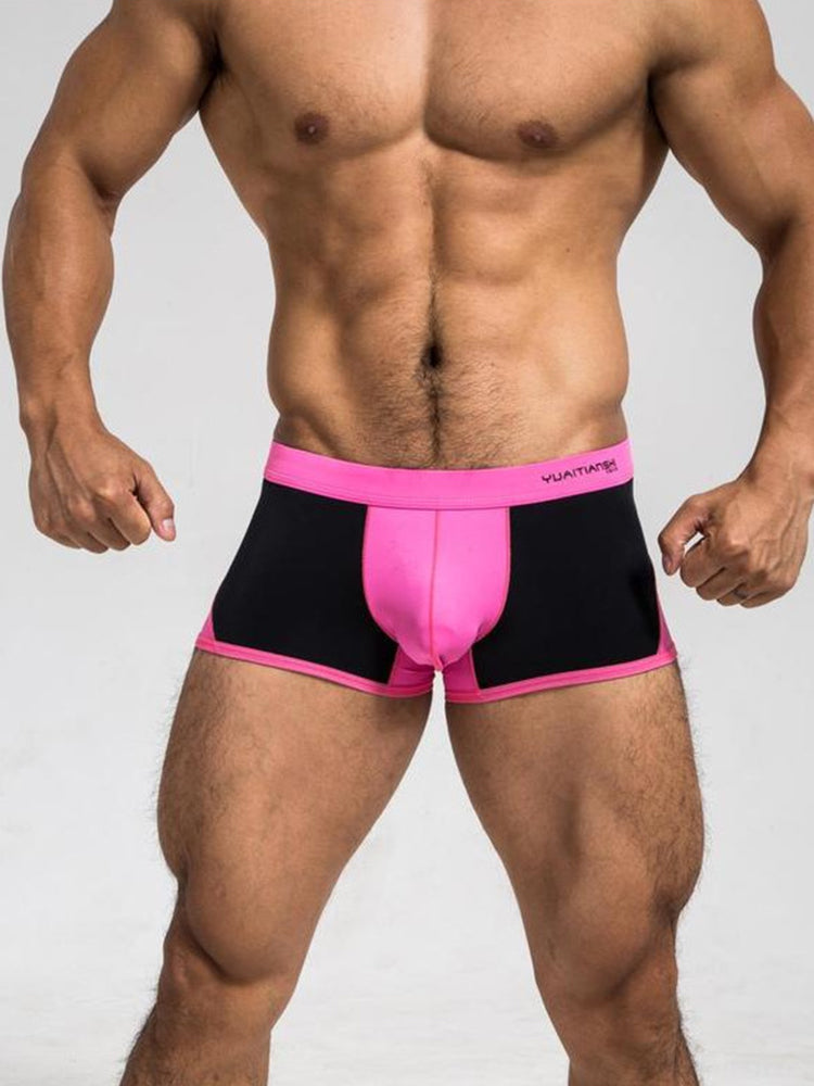 2 Pack Men's Premium Ice Silk U-Pouch Design Soft & Smooth Trunks | dmunderwear detail image 13