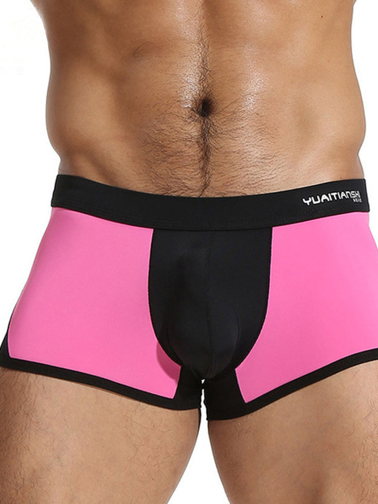 2 Pack Men's Premium Ice Silk U-Pouch Design Soft & Smooth Trunks | dmunderwear detail image 14