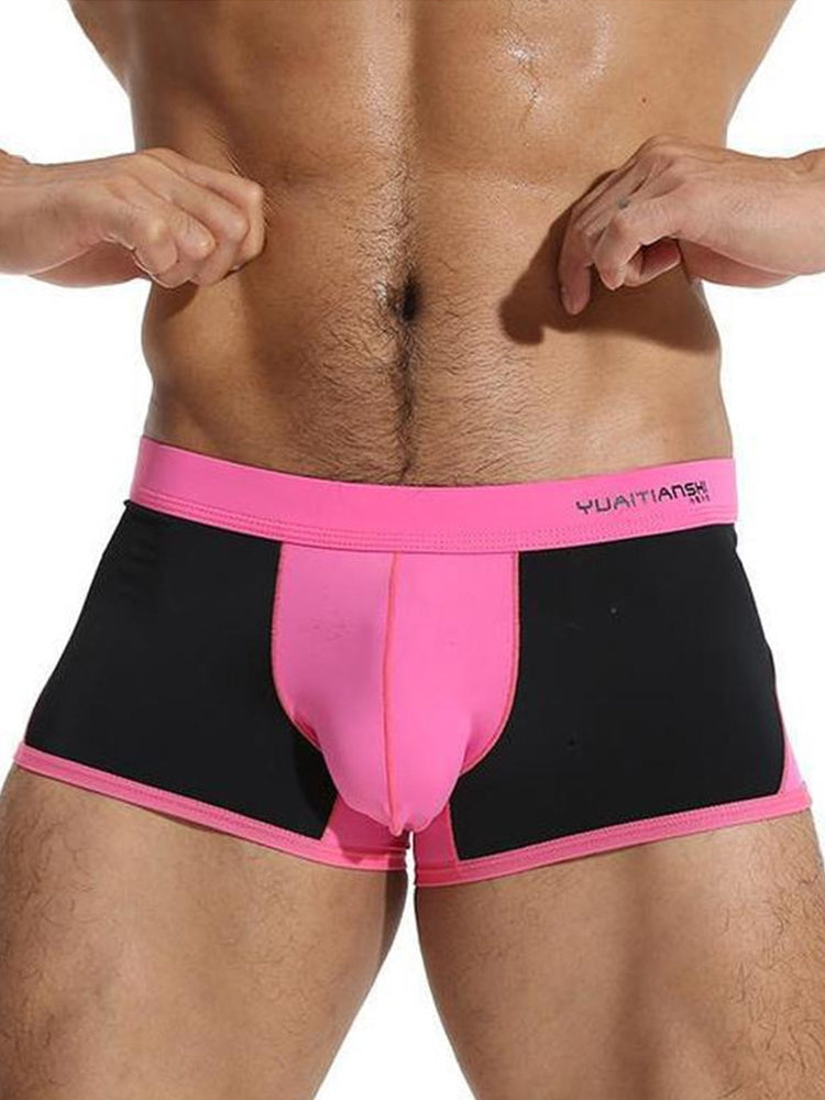 2 Pack Men's Premium Ice Silk U-Pouch Design Soft & Smooth Trunks | dmunderwear detail image 15