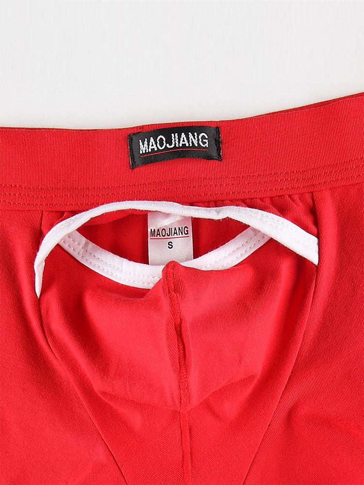 2 Pack Men's Premium Soft Cotton Breathable Pouch Solid Color Supportive Trunks | dmunderwear detail image 15