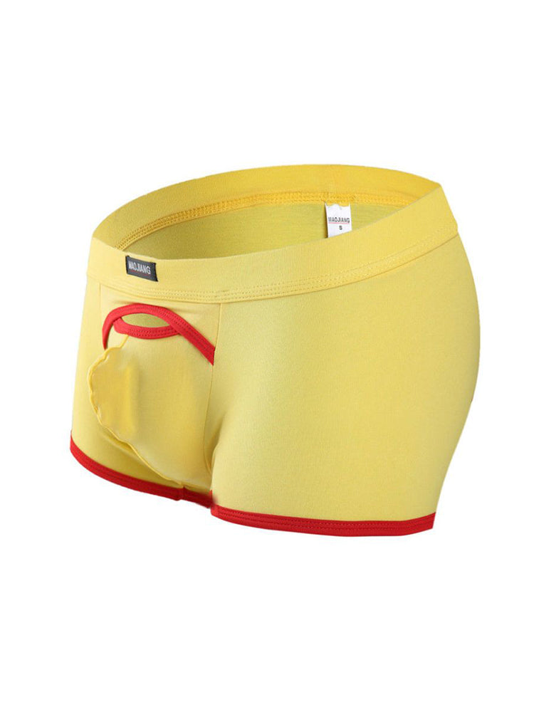 2 Pack Men's Premium Soft Cotton Breathable Pouch Solid Color Supportive Trunks | dmunderwear detail image 19
