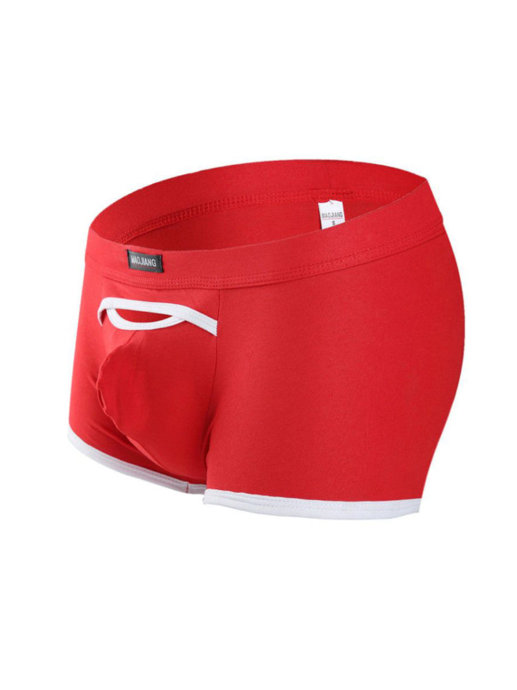 2 Pack Men's Premium Soft Cotton Breathable Pouch Solid Color Supportive Trunks | dmunderwear detail image 20