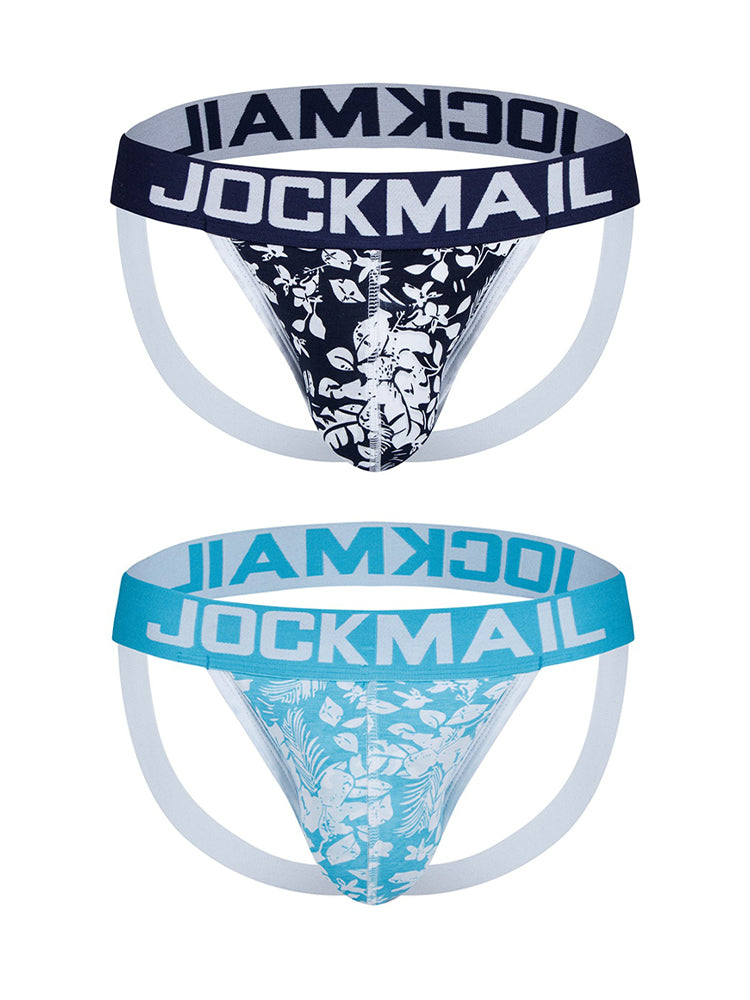 2 Pack Men's Premium Soft Cotton Sporty Cut Daily Stretch Firm Support Briefs & Jockstrap | dmunderwear detail image 17
