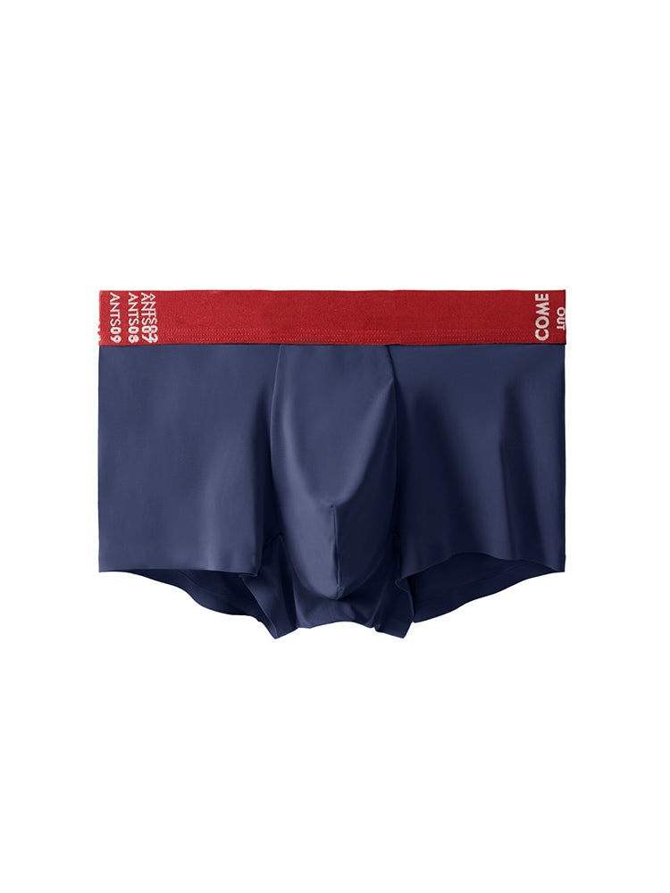 2 Pack Men's Premium Ultra-Thin Seamless Ice Silk Stretch Fit Trunks | dmunderwear detail image 10