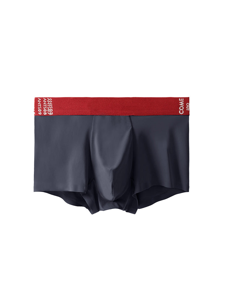 2 Pack Men's Premium Ultra-Thin Seamless Ice Silk Stretch Fit Trunks | dmunderwear detail image 11