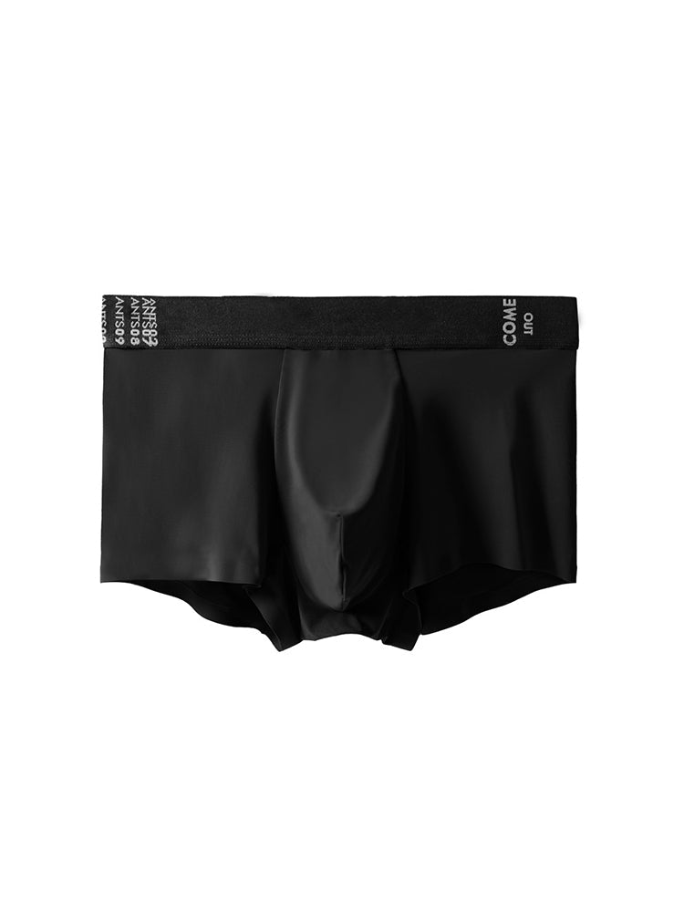 2 Pack Men's Premium Ultra-Thin Seamless Ice Silk Stretch Fit Trunks | dmunderwear detail image 14