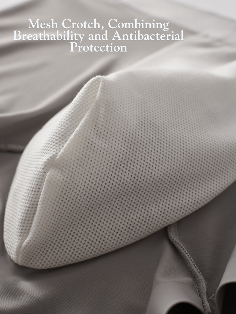 2 Pack Men's Premium Ultra-Thin Seamless Ice Silk Stretch Fit Trunks | dmunderwear detail image 4