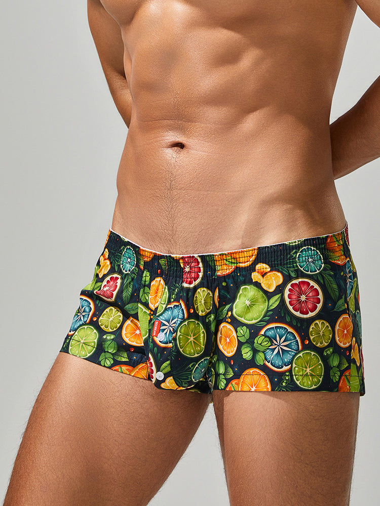 2 Pack Men's Printed Pure Cotton Trunks | dmunderwear detail image 13
