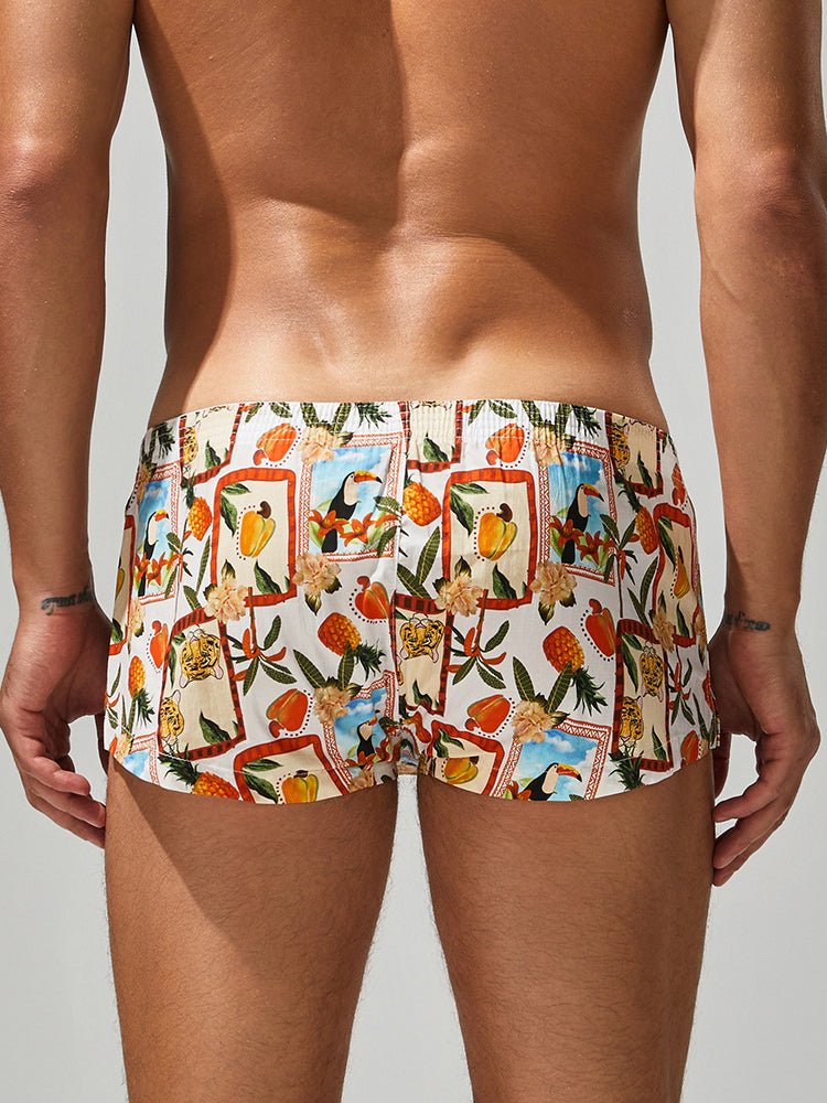 2 Pack Men's Printed Pure Cotton Trunks | dmunderwear detail image 8