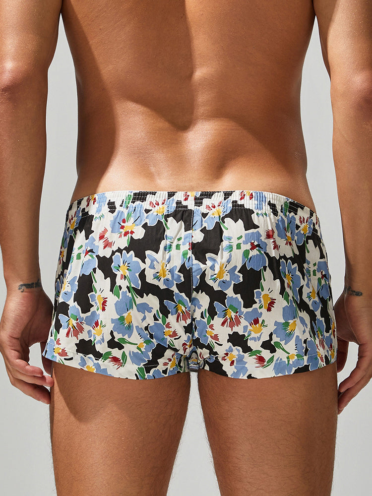2 Pack Men's Printed Pure Cotton Trunks | dmunderwear detail image 9