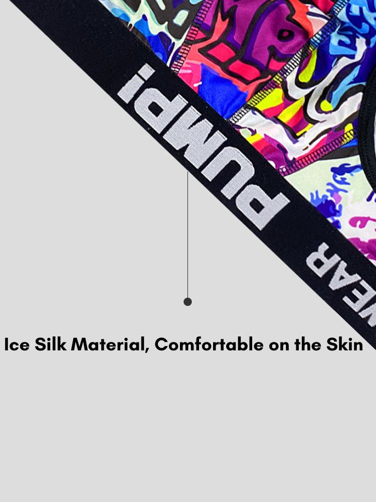 2 Pack Men's Printed Sexy & Trendy Low-Rise Breathable Casual Briefs | dmunderwear detail image 7