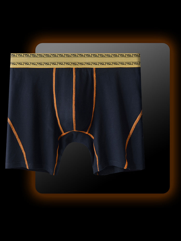 2 Pack Men's Pure Cotton Anti-Chafing Breathable Sports Boxer Briefs | dmunderwear detail image 17